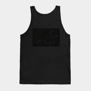 Ursa Major constellation, stars with spikes connected by lines Tank Top